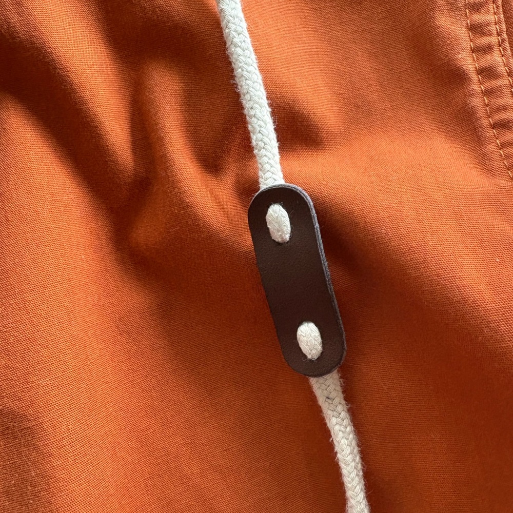 Orange Hooded Anorak Pullover Jacket - Picture 6 of 12